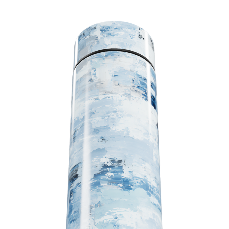 Garrafa Térmica Touch - Azul Estampa Abstrata