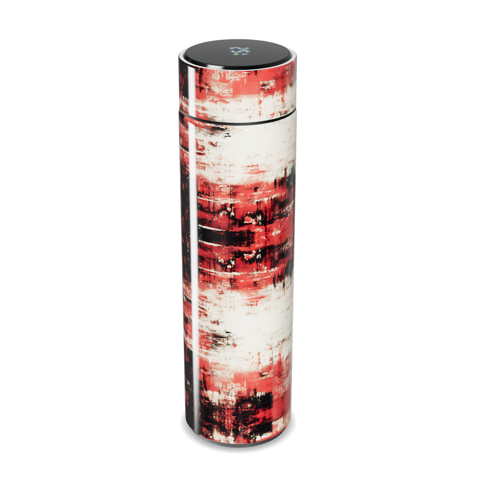 Garrafa Térmica Touch - Estampa Vermelha Abstrata