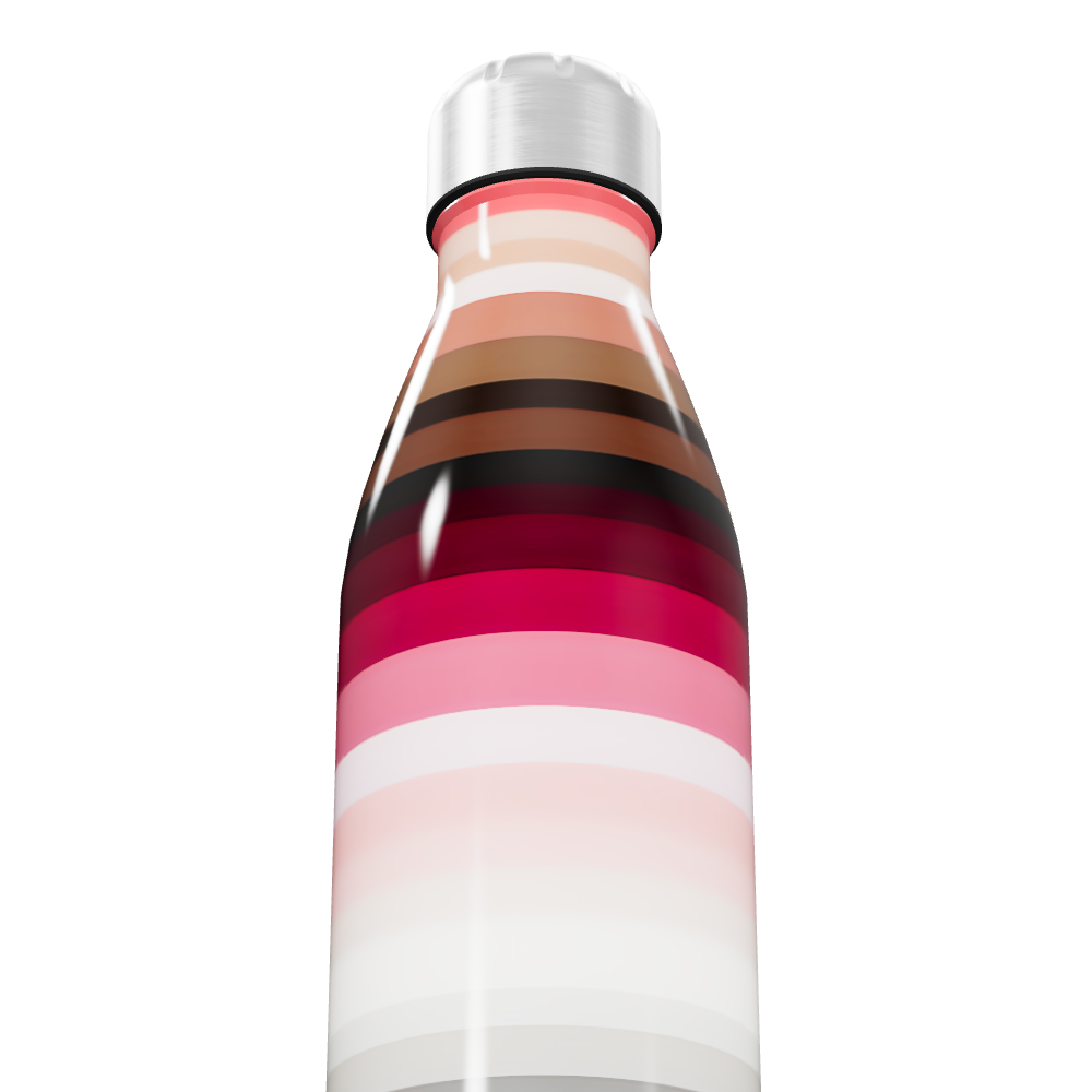 Garrafa Inox - Listras Coloridas