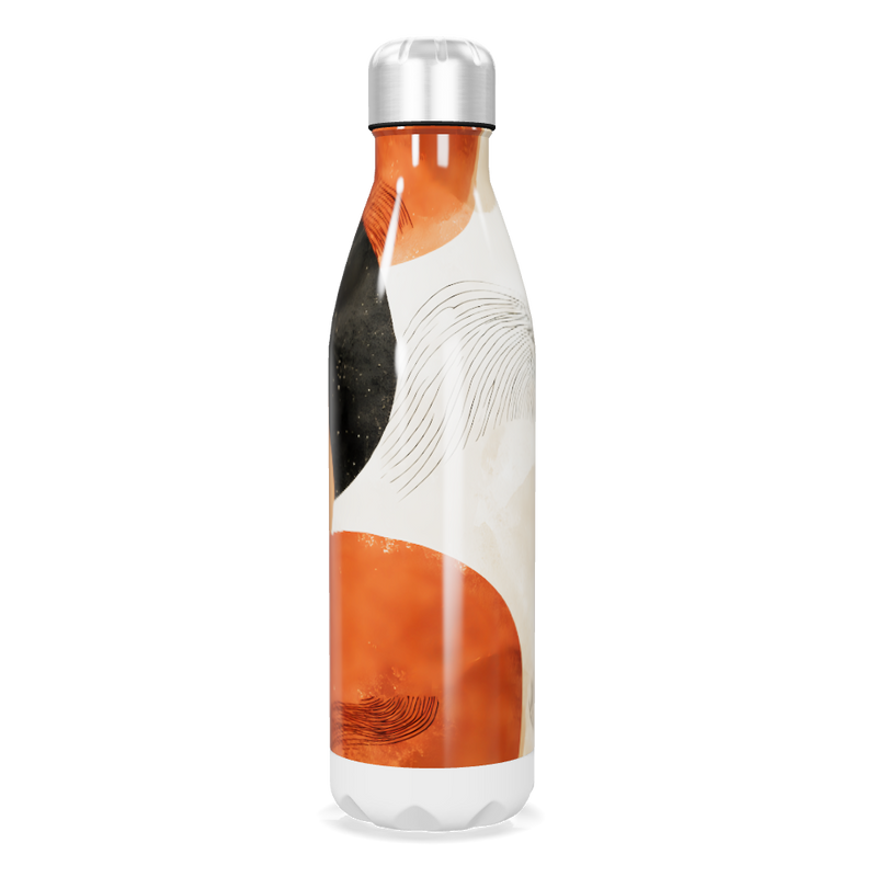 Garrafa Inox - Estampa Abstrata Colorida