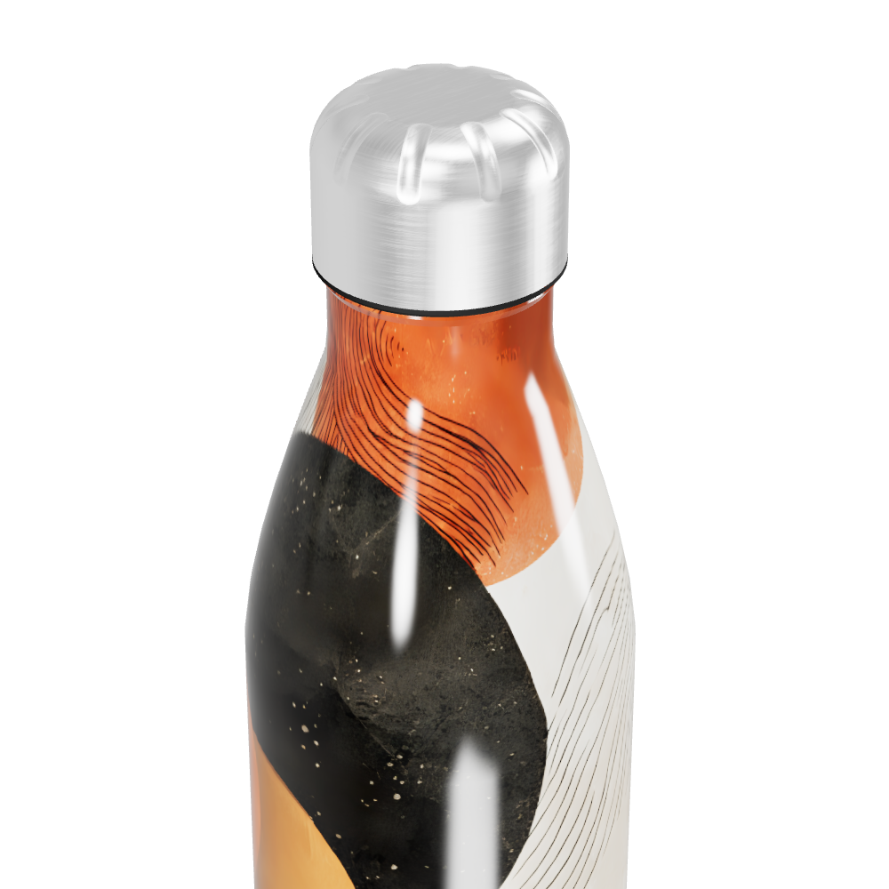 Garrafa Inox - Estampa Abstrata Colorida