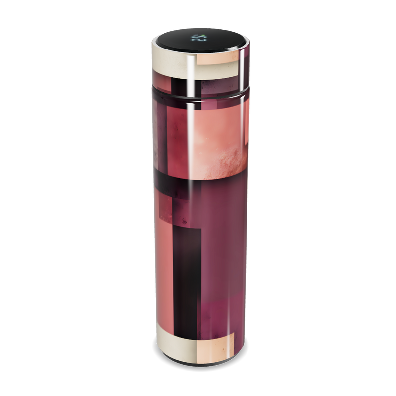 Garrafa Térmica Touch - Colorida com Estampa Geométrica