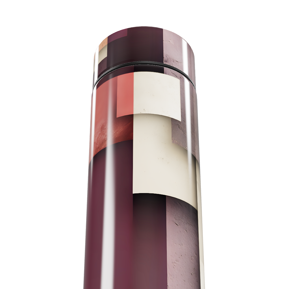 Garrafa Térmica Touch - Colorida com Estampa Geométrica