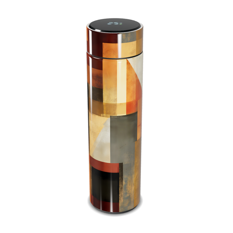 Garrafa Térmica Touch - Estampa Geométrica Colorida