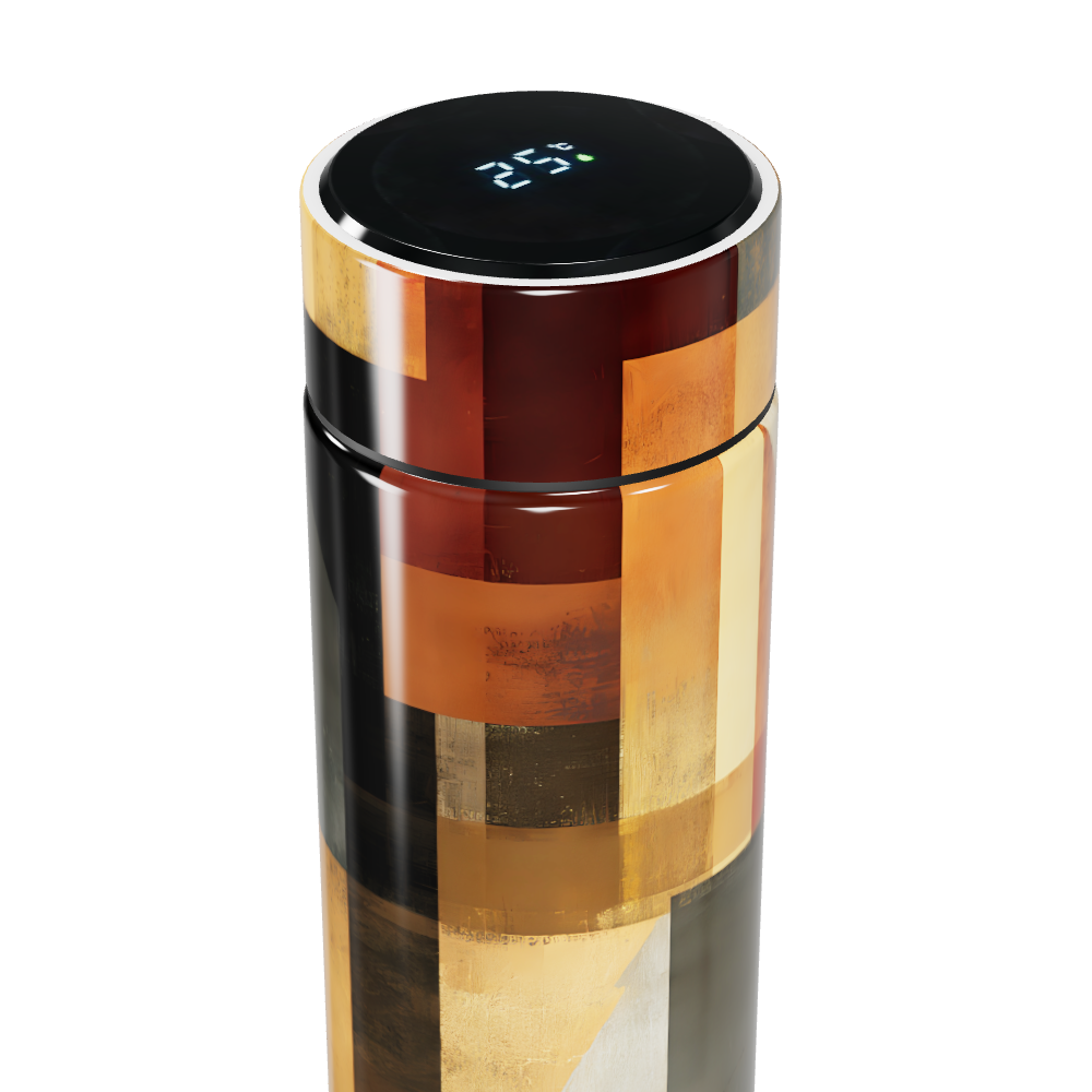 Garrafa Térmica Touch - Estampa Geométrica Colorida