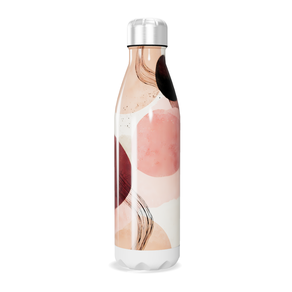 Garrafa Inox - Estampa Abstrata Colorida