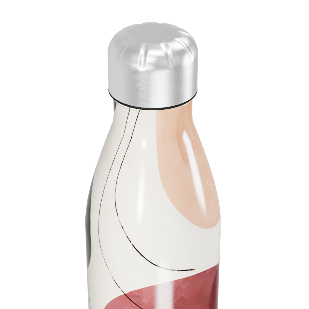 Garrafa Inox - Estampa Abstrata Colorida