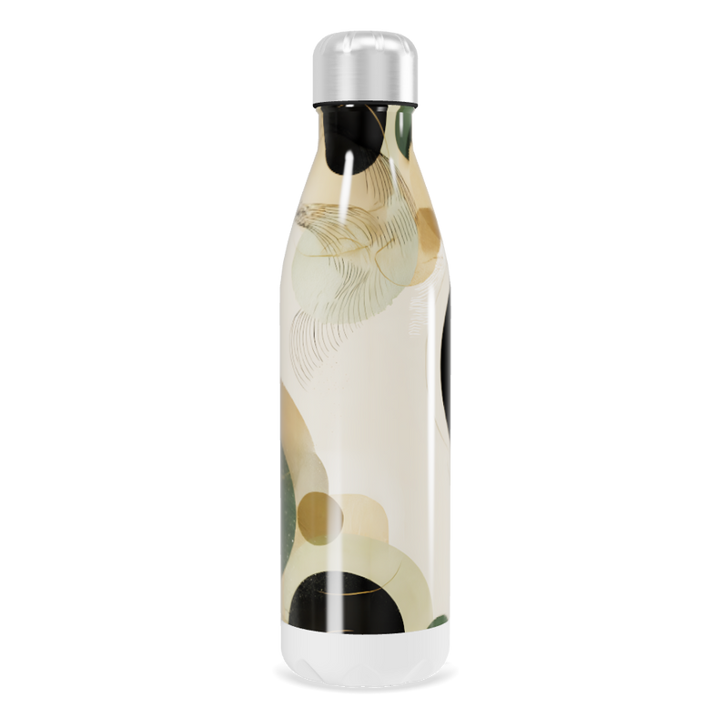 Garrafa Inox Estampada - Design Abstrato