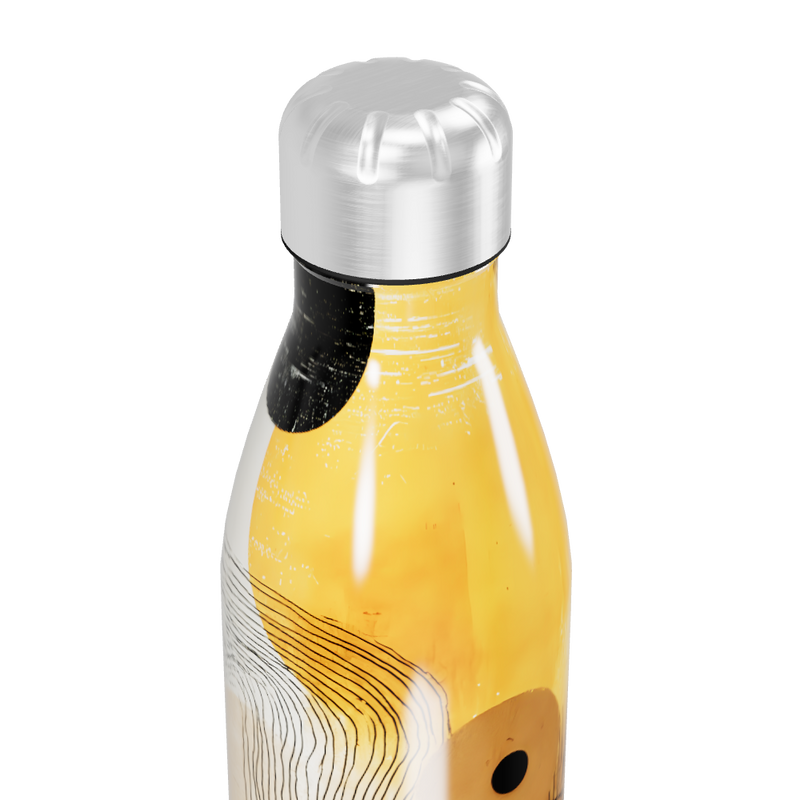 Garrafa Inox - Estampa Abstrata Colorida