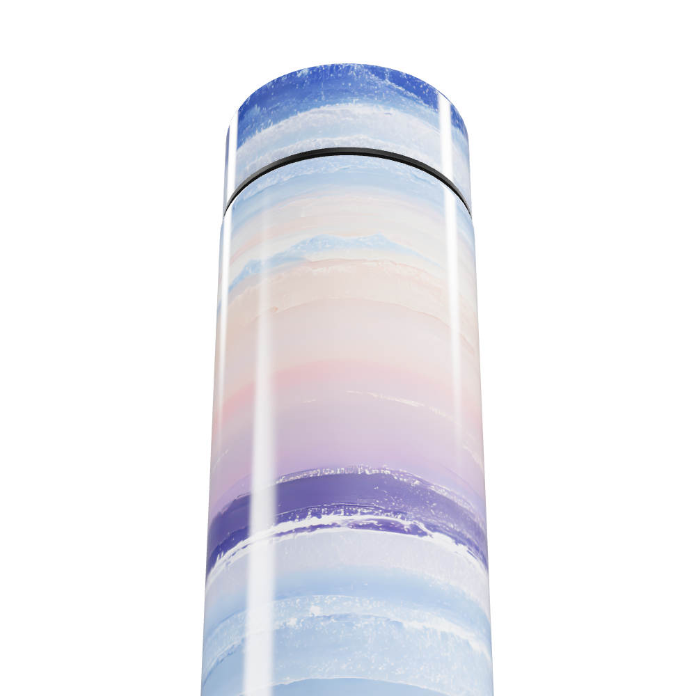 Garrafa Térmica Touch - Listras Coloridas Digitais