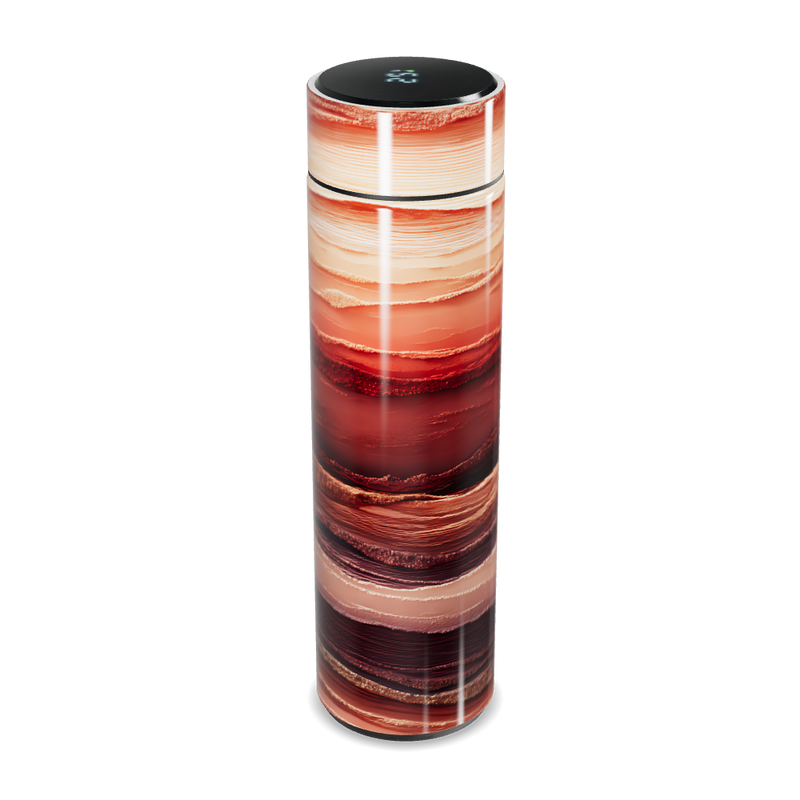 Garrafa Térmica Touch - Listras Vermelhas