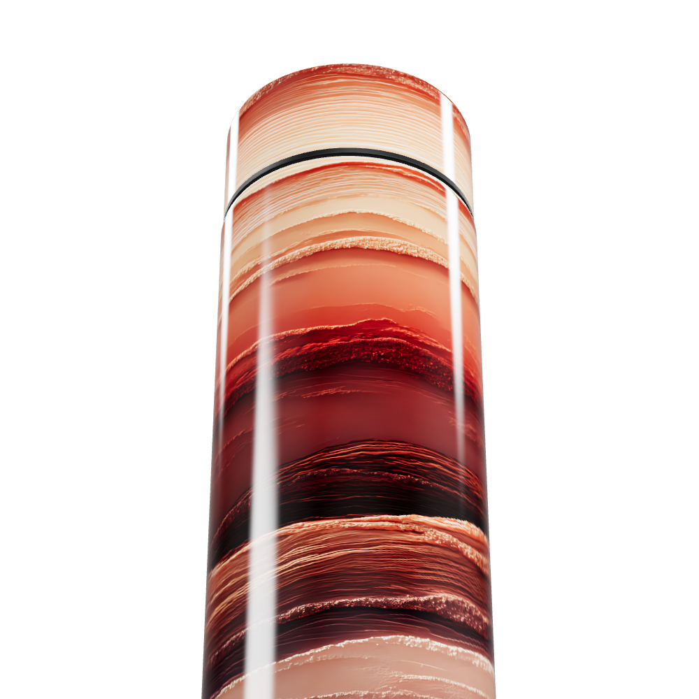 Garrafa Térmica Touch - Listras Vermelhas