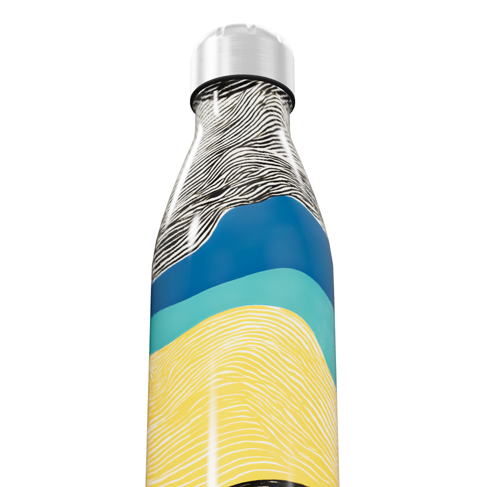 Garrafa Inox Estampada Colorida