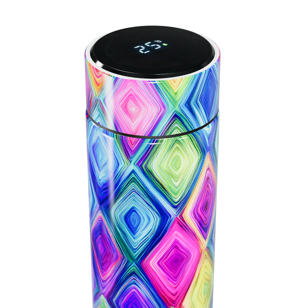 Garrafa Térmica Touch - Colorida Geométrica