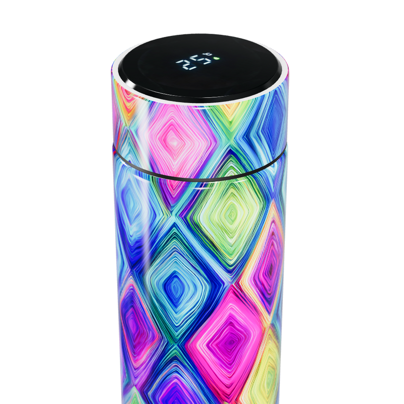 Garrafa Térmica Touch - Colorida Geométrica