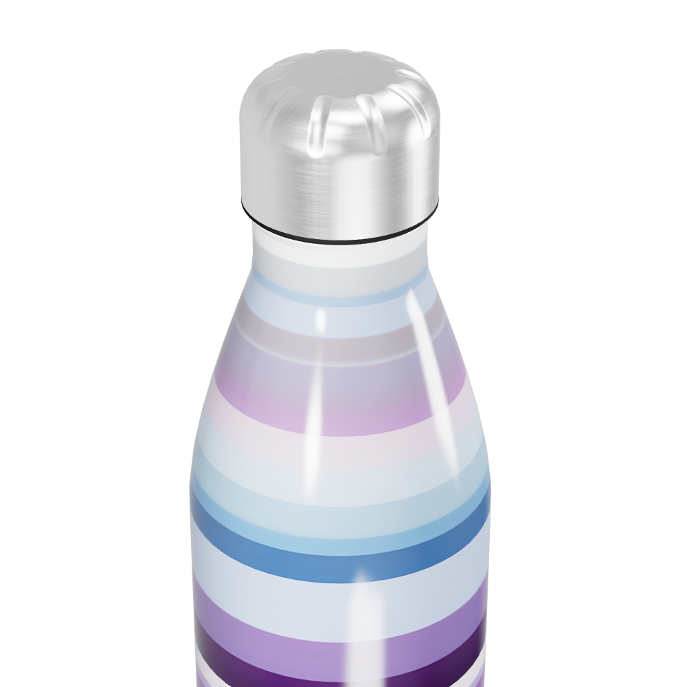 Garrafa Inox Listrada - Tons de Azul e Roxo