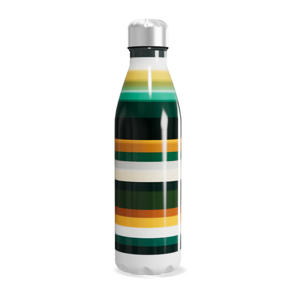 Garrafa Inox Listras Coloridas 500ml