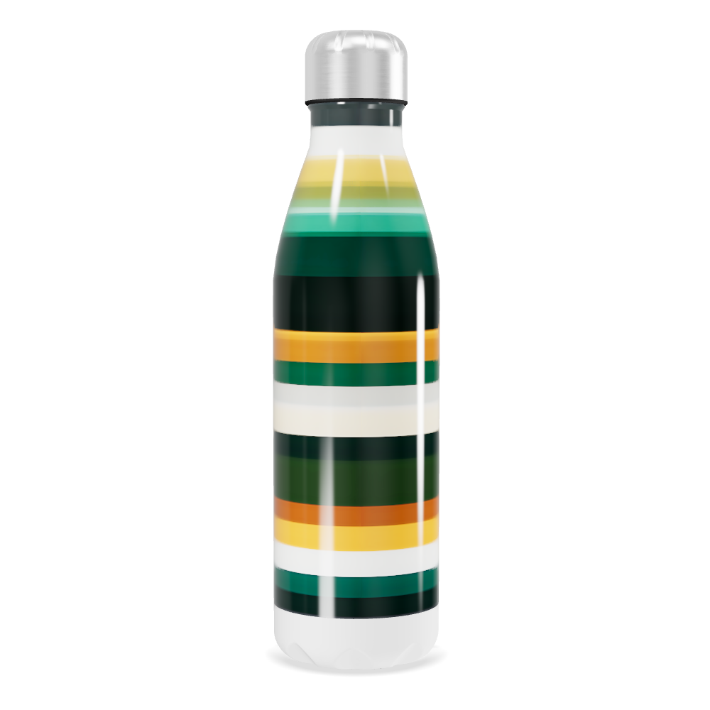 Garrafa Inox Listras Coloridas 500ml