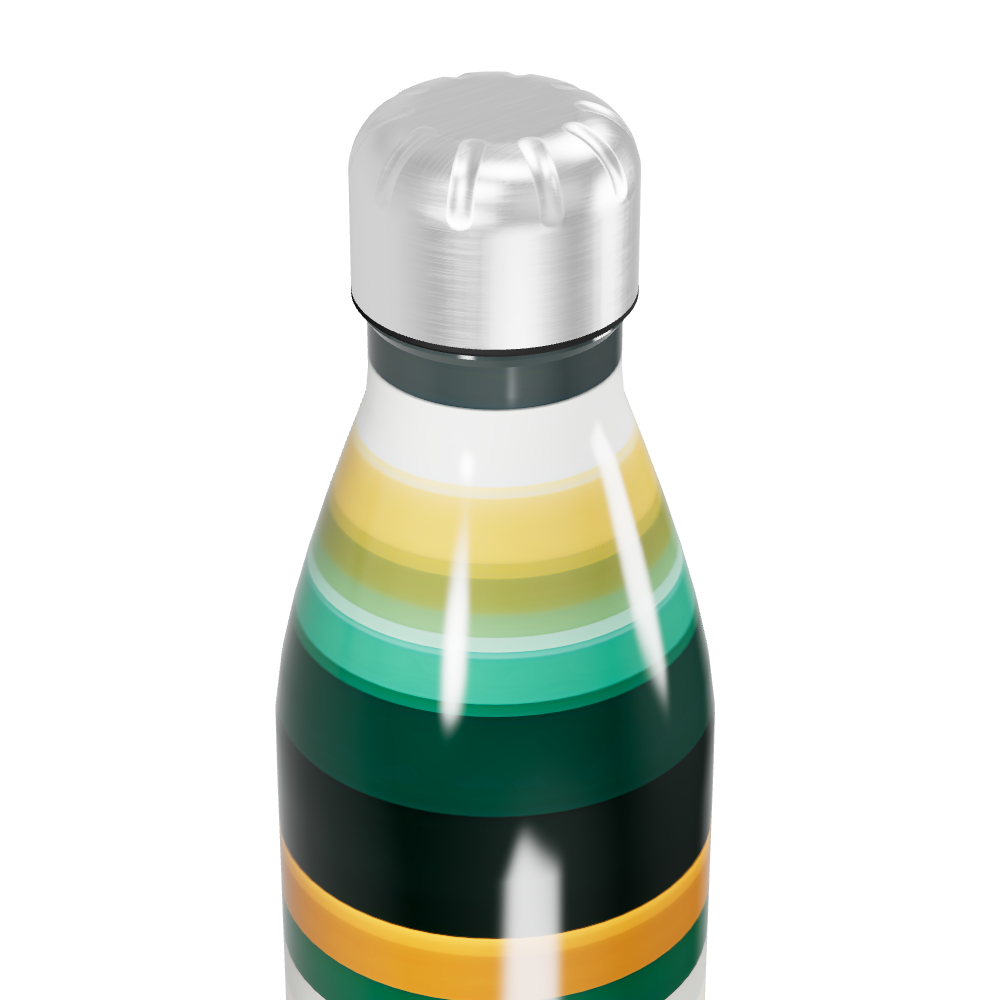 Garrafa Inox Listras Coloridas 500ml