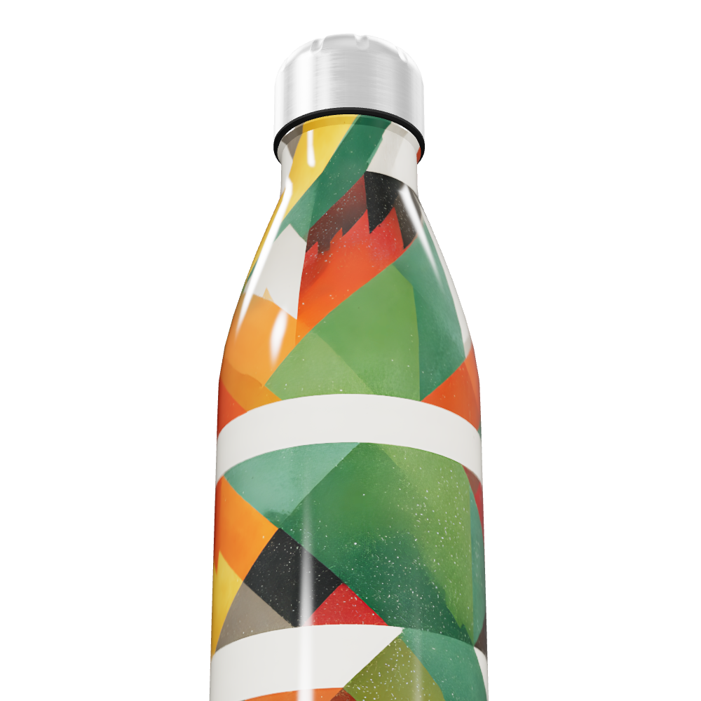 Garrafa Inox - Colorida Geométrica 500ml
