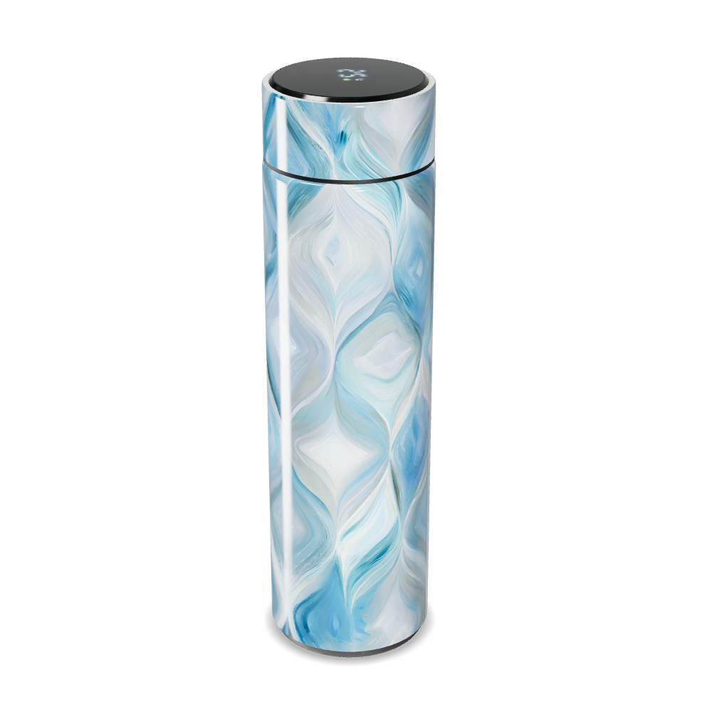 Garrafa Térmica Touch - Azul Mármore Digital