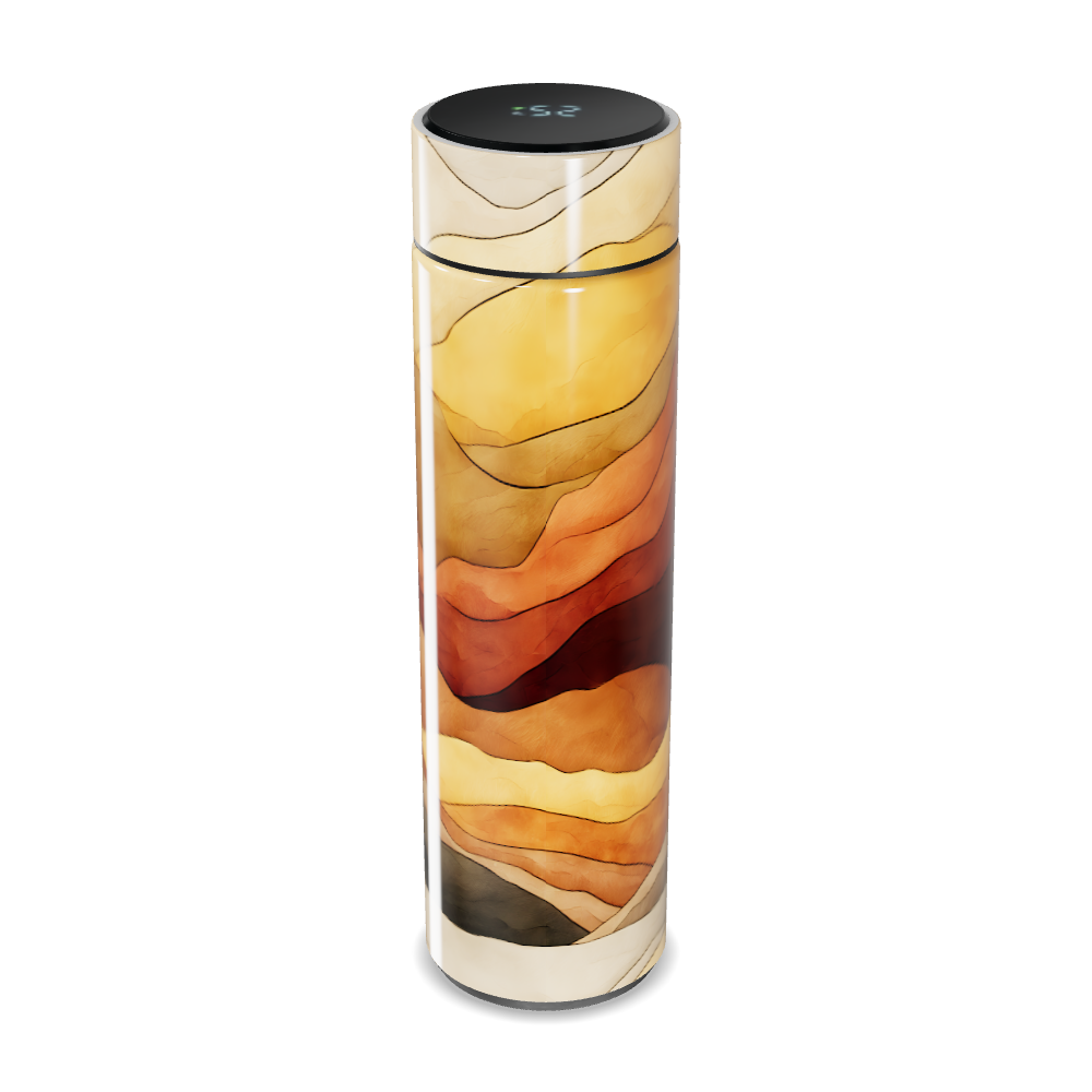 Garrafa Térmica Touch - Estampa Abstrata Colorida