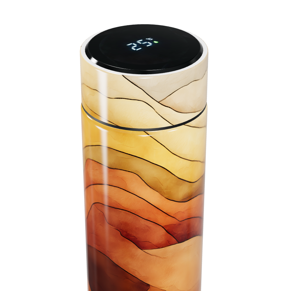 Garrafa Térmica Touch - Estampa Abstrata Colorida