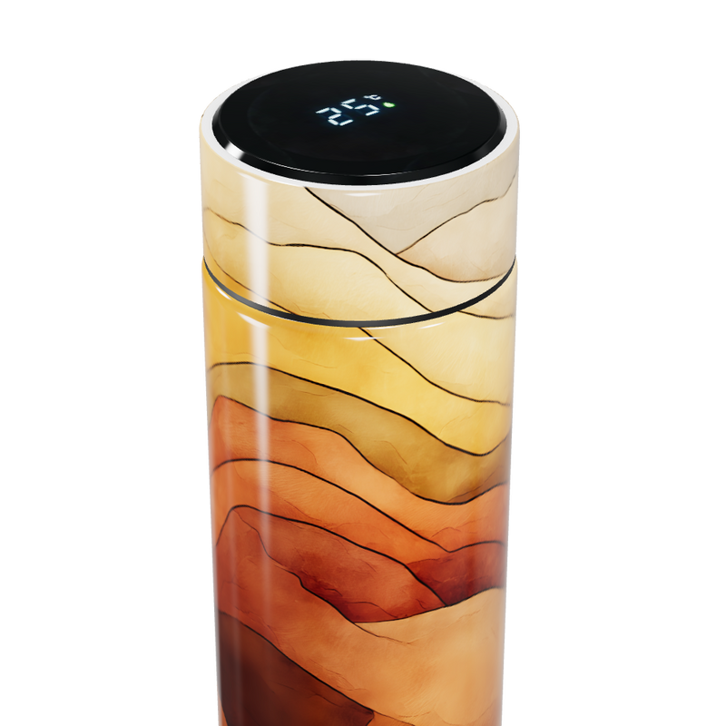 Garrafa Térmica Touch - Estampa Abstrata Colorida