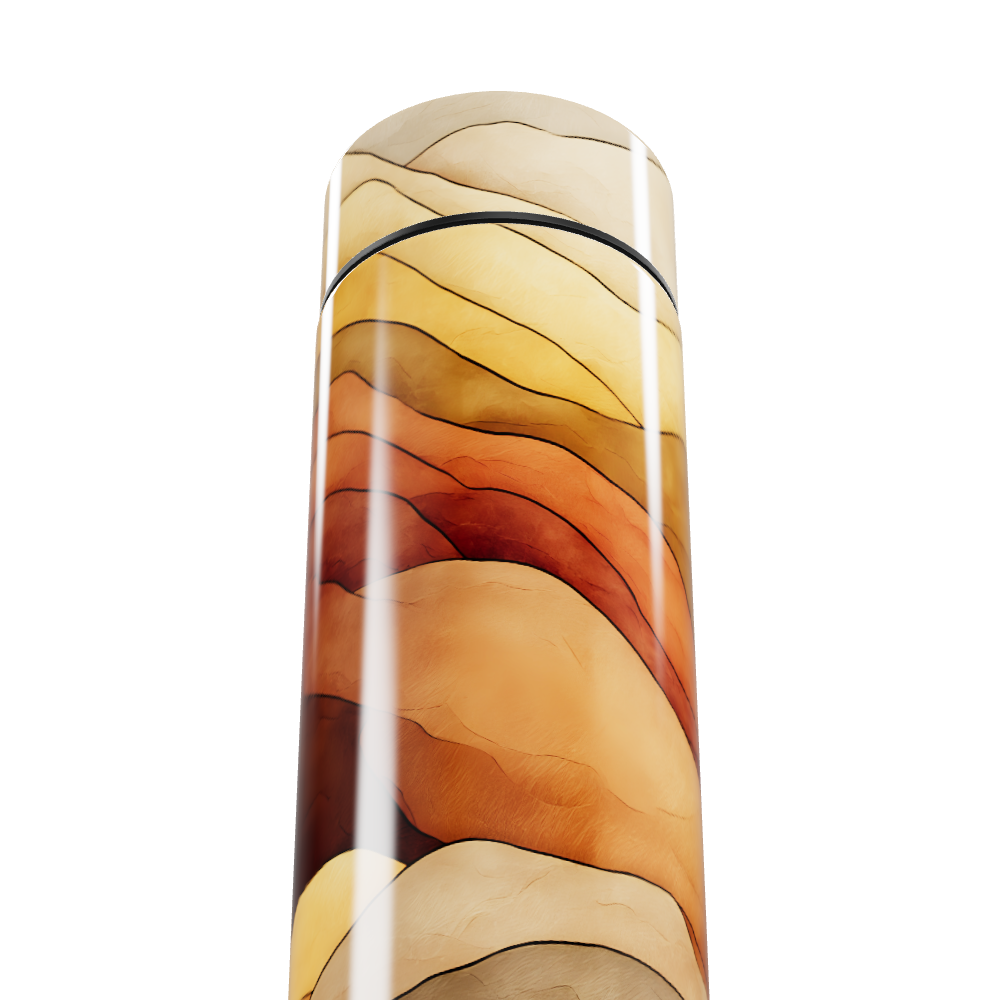 Garrafa Térmica Touch - Estampa Abstrata Colorida