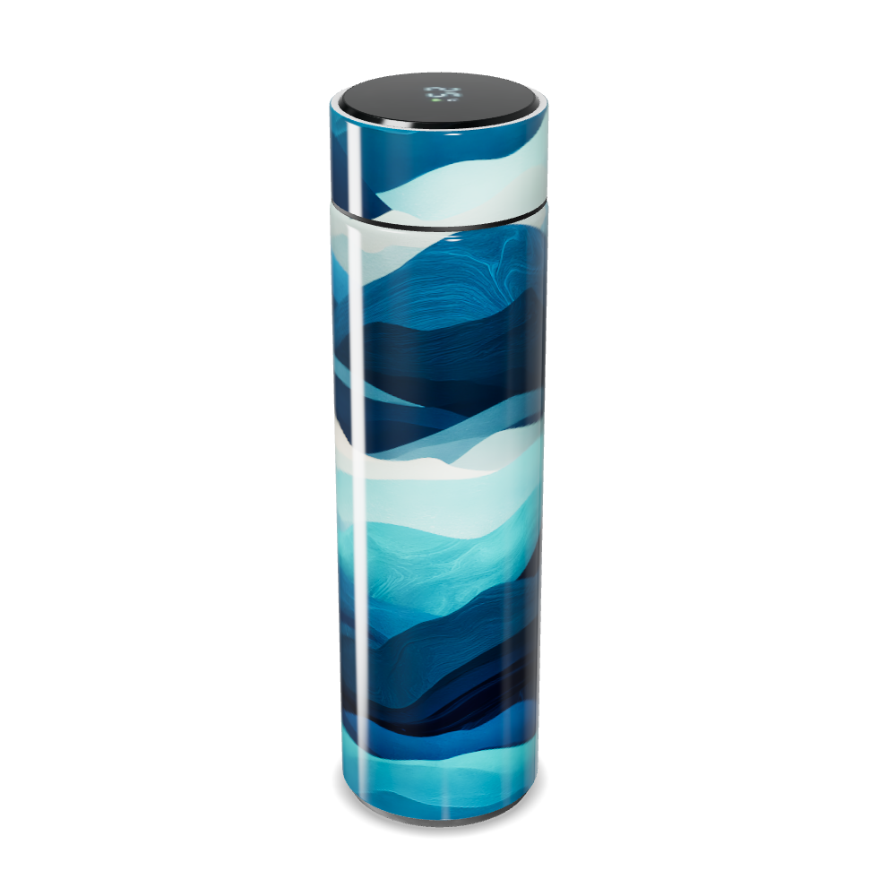 Garrafa Térmica Touch - Azul Marinho Estampada