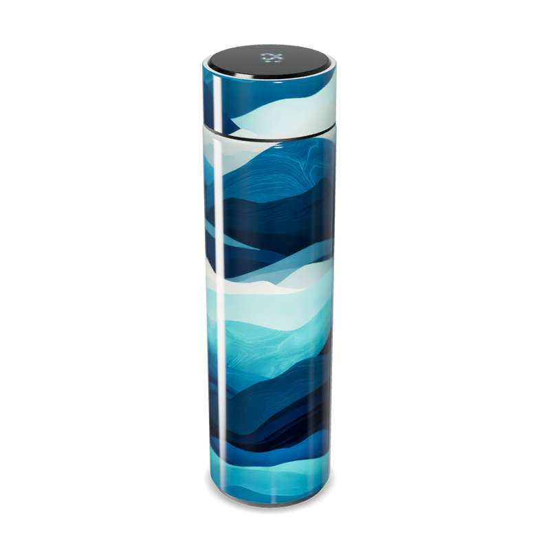 Garrafa Térmica Touch - Azul Marinho Estampada