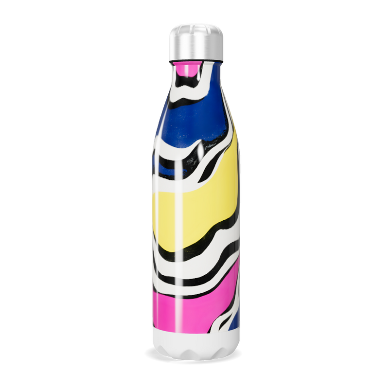 Garrafa Inox Estampada Cores Vibrantes