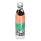 Garrafa Inox Colorida Listras Zebrada