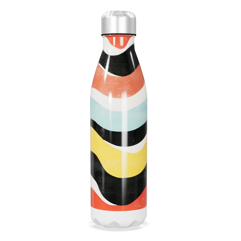 Garrafa Inox Estampada Cores Vibrantes