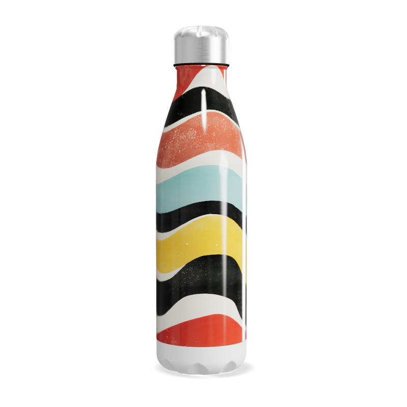 Garrafa Inox Estampada Cores Vibrantes