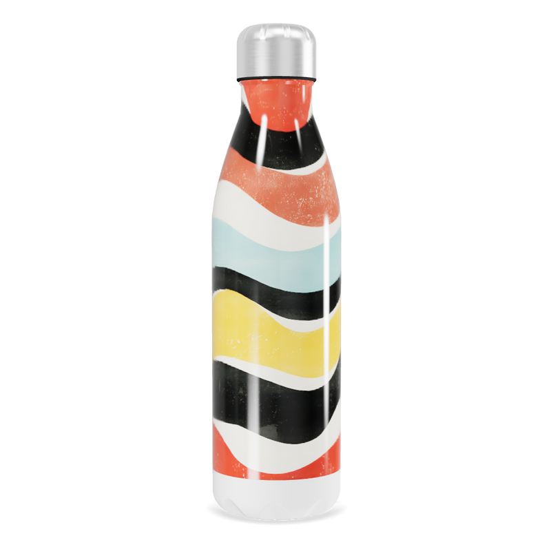 Garrafa Inox Estampada Cores Vibrantes