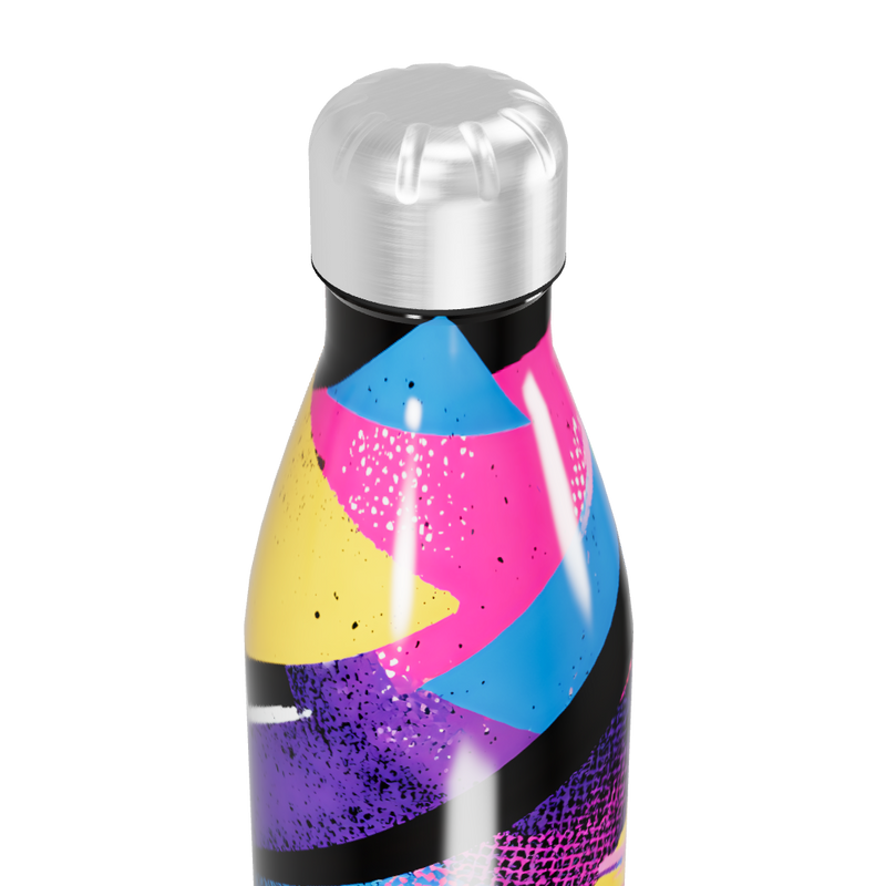 Garrafa Inox - Estampa Colorida Geométrica