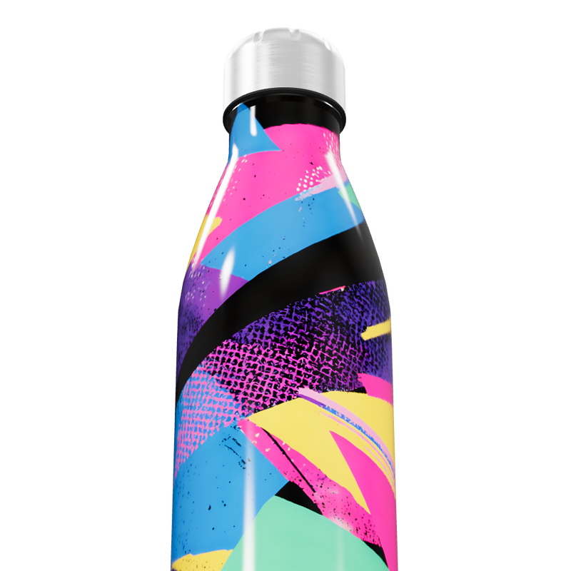 Garrafa Inox - Estampa Colorida Geométrica