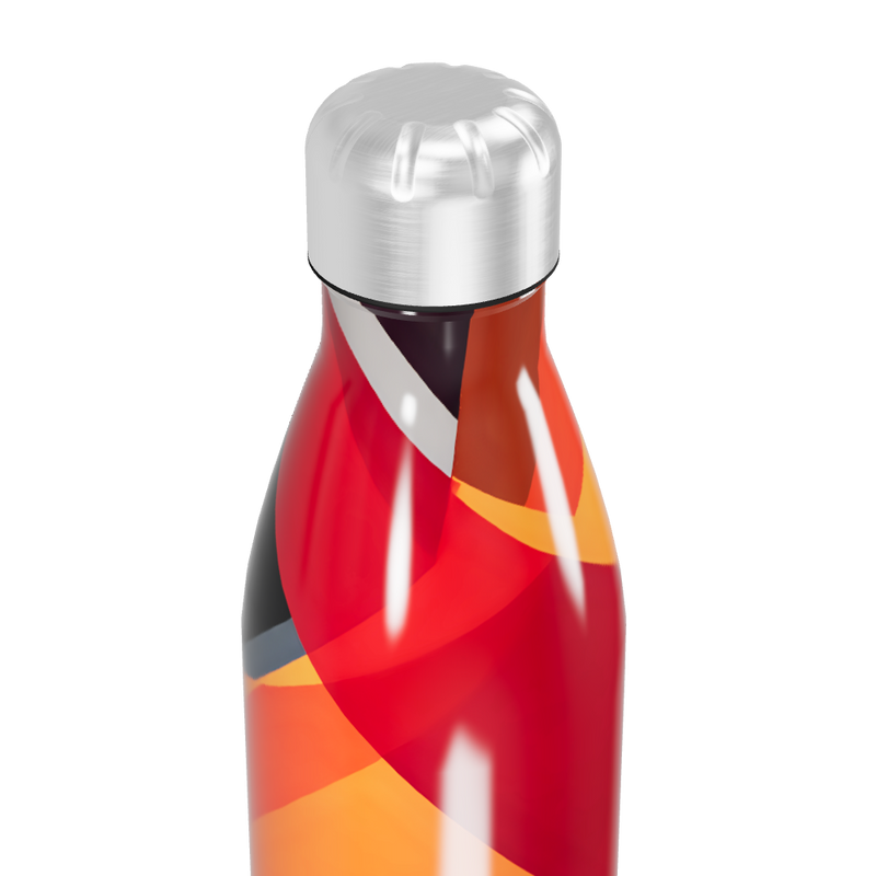 Garrafa Inox - Estampa Geométrica Colorida