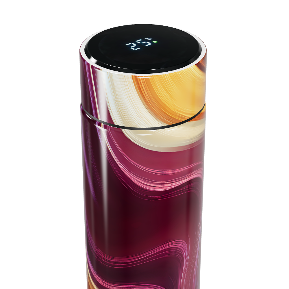 Garrafa Térmica Touch - Estampa Abstrata Colorida