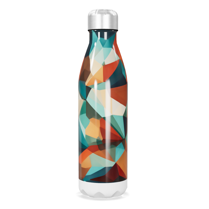 Garrafa Inox - Estampada Geométrica Colorida