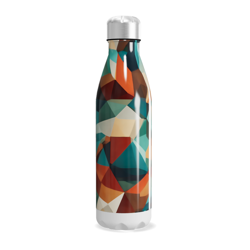 Garrafa Inox - Estampada Geométrica Colorida