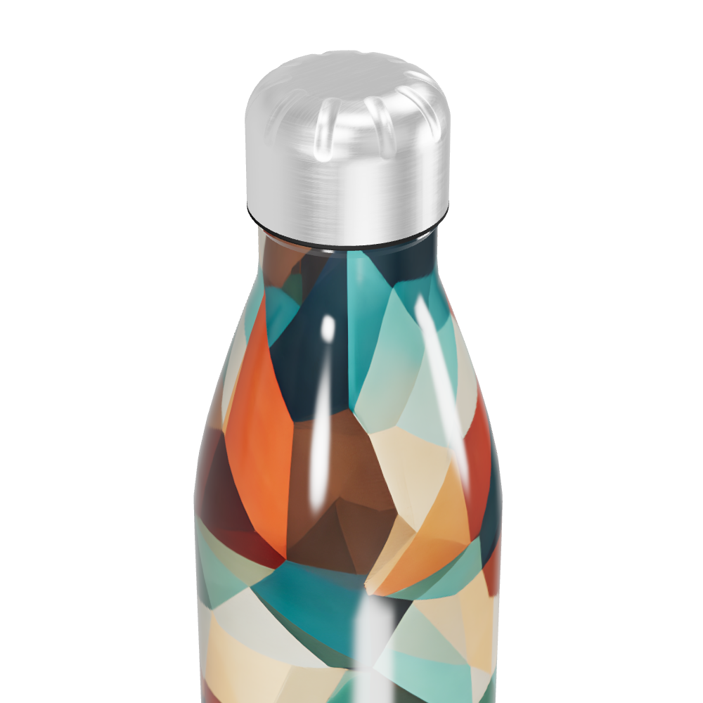Garrafa Inox - Estampada Geométrica Colorida