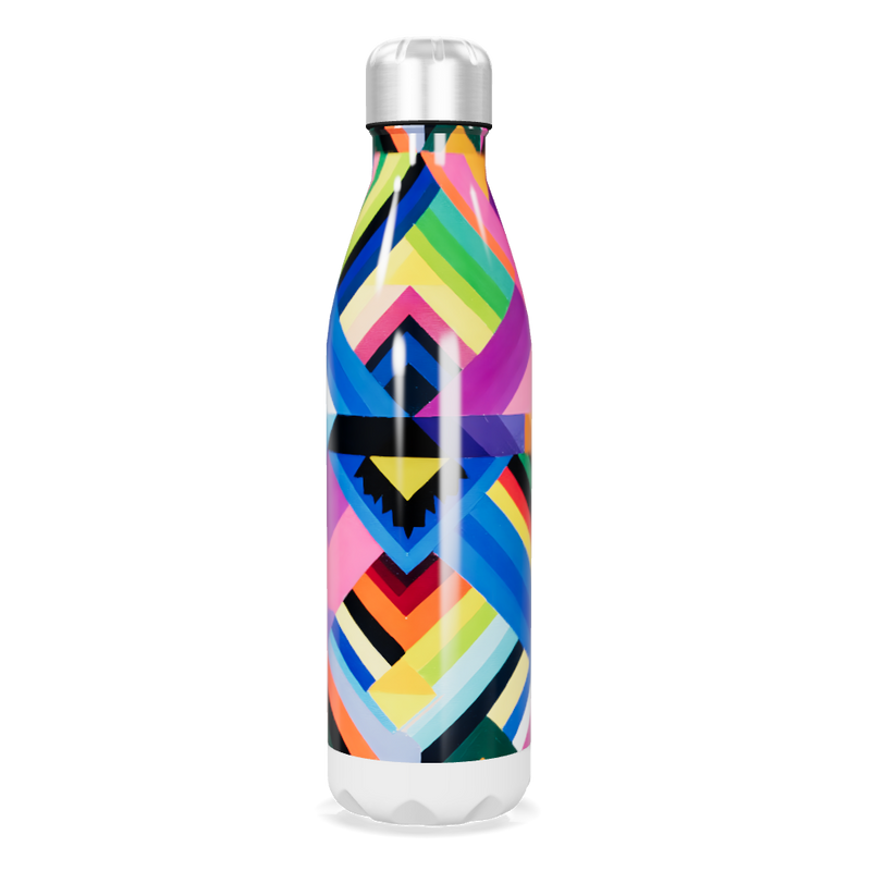 Garrafa Inox - Estampada Multicolorida