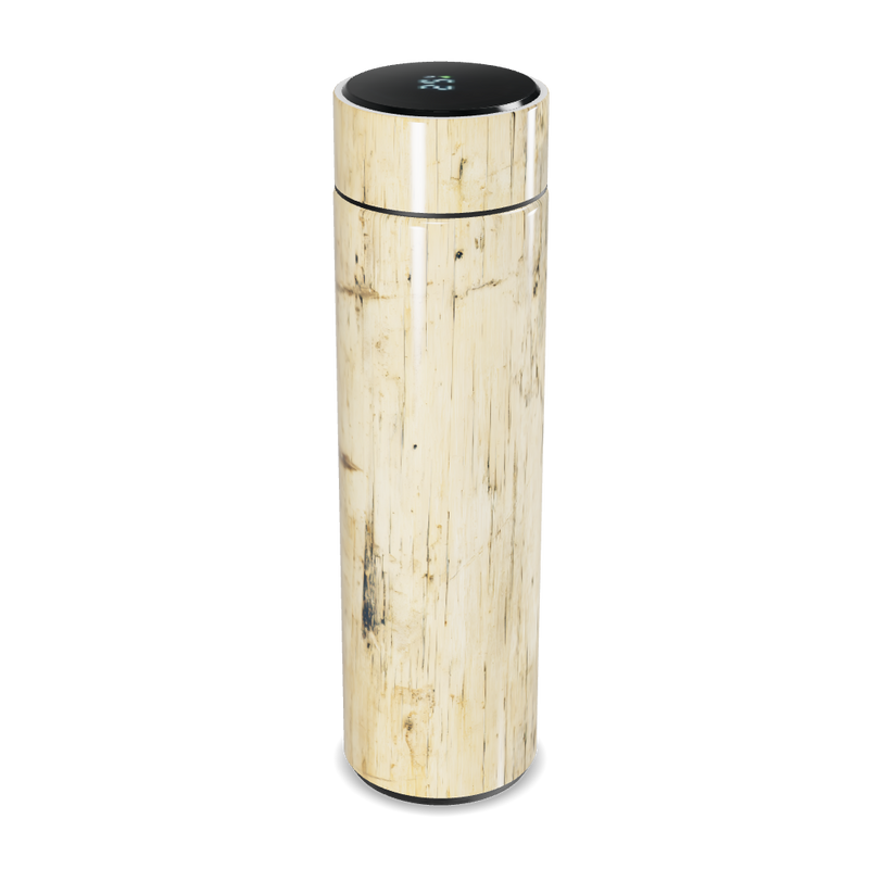 Garrafa Térmica Touch - Estampa Madeira Clara