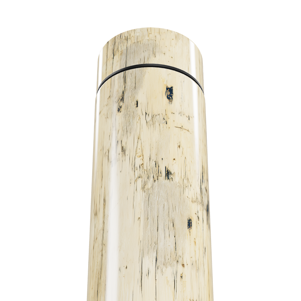 Garrafa Térmica Touch - Estampa Madeira Clara