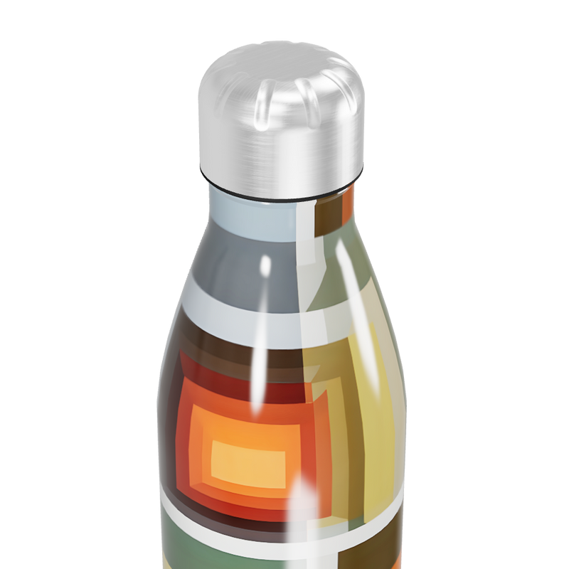 Garrafa Inox - Estampa Geométrica Colorida