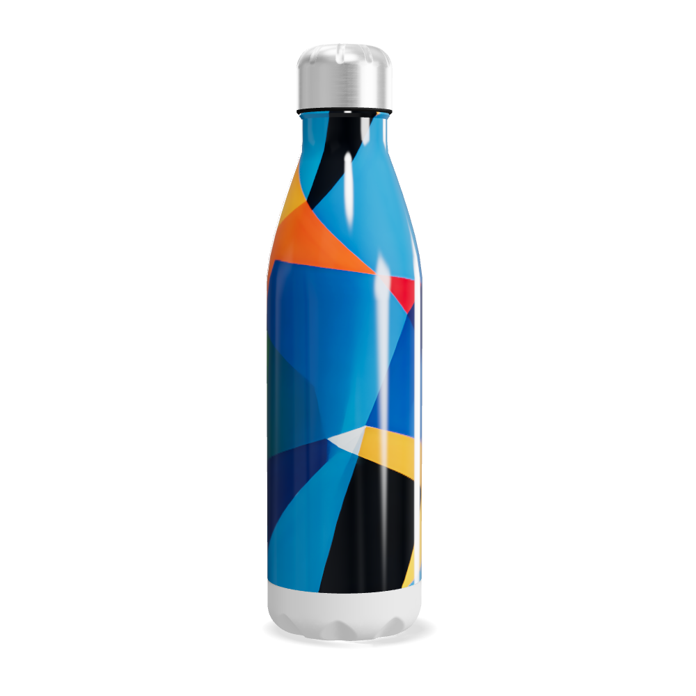 Garrafa Inox Colorida - Design Geométrico