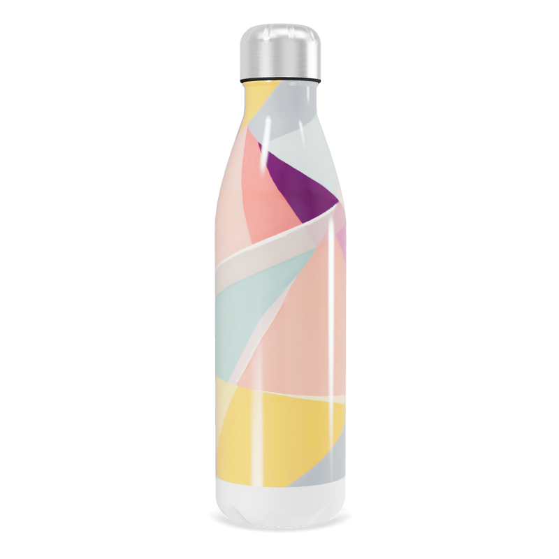 Garrafa Inox - Estampada com Cores Pastel