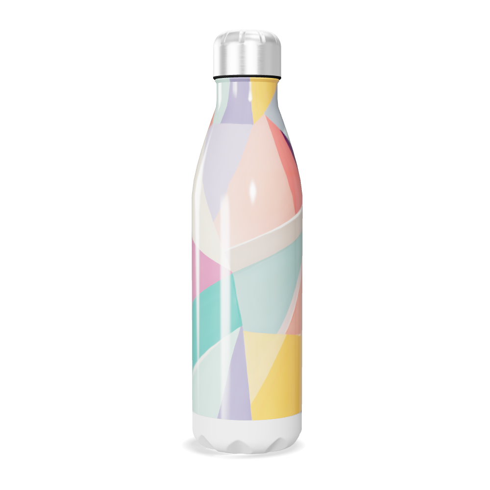 Garrafa Inox - Estampada com Cores Pastel